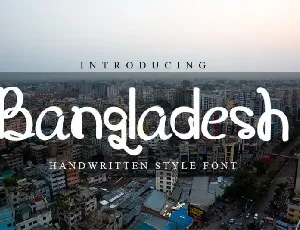 Bangladesh Script font