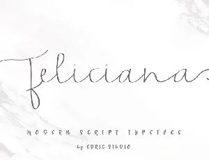 Feliciana Handwritten font