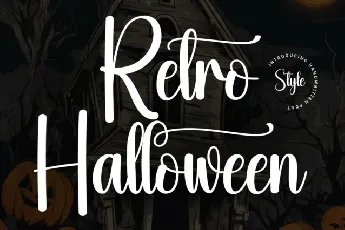 Retro Halloween Script font