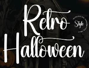 Retro Halloween Script font