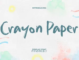 Crayon Paper Demo font