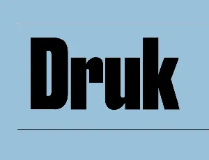 Druk font