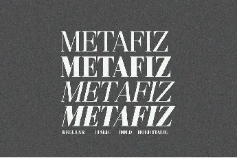 Metafiz font