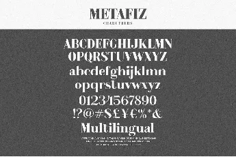 Metafiz font