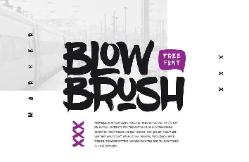 Blow Brush font