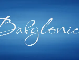 Babylonica font