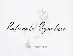 RationaleSignature font