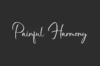 Painful Harmony Demo font