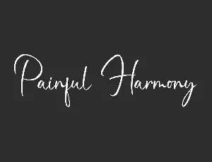 Painful Harmony Demo font