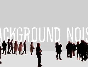 Background noise font