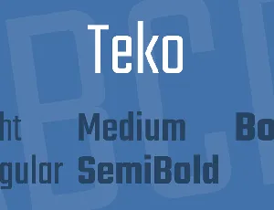 Teko font