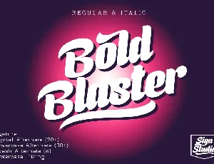 Boldblaster font