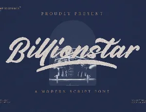 Billionstar font