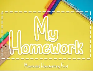 My Homework font