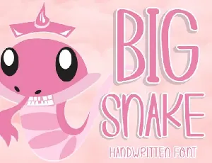 BIG SNAKE Display font