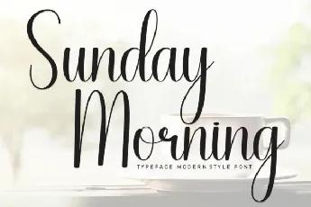 Sunday Morning Script font