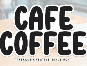 Cafe Coffee Display font
