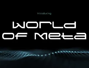 World of Meta font