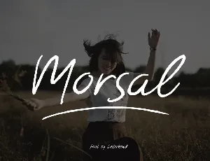 Morsal Handmade Free font