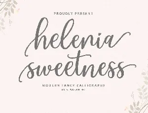 Helenia Sweetness font