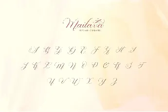 Mailava font