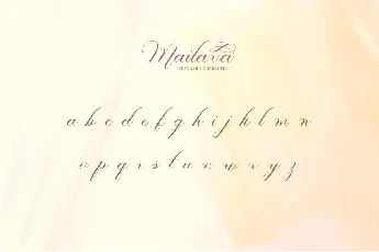 Mailava font