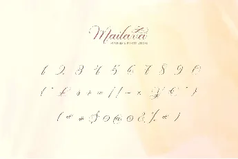 Mailava font