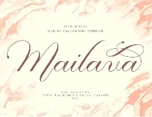 Mailava font