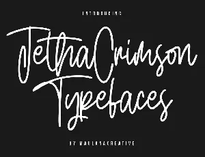 Jetha Crimson font