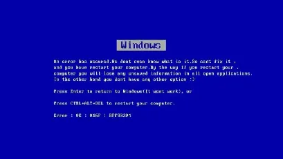 Blue Screen Personal Use font