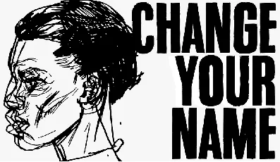 Change your name font