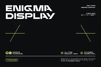 Enigma Display font