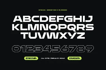 Enigma Display font