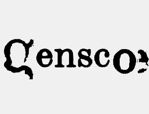 Gensco font