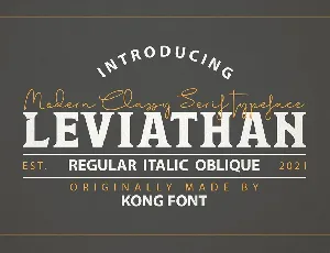 Leviathan font