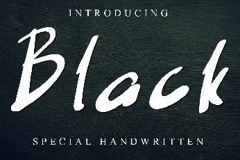 Black font