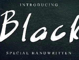 Black font