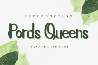 Pords Queens Script font