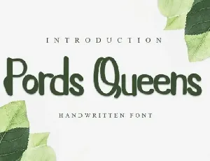 Pords Queens Script font