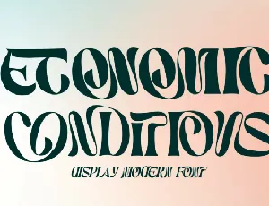 Economic Conditions font