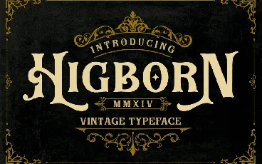 Higborn font