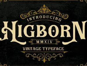 Higborn font