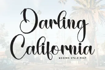 Darling California Display font