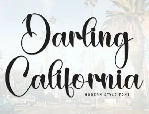 Darling California Display font