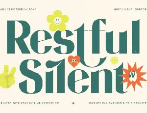 Restful Silent font