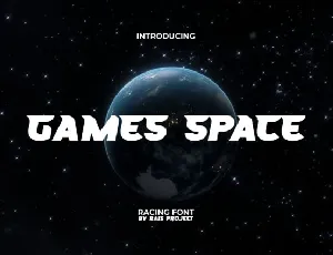 Games Space font