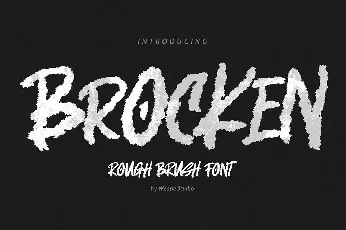 Brocken Caps Rough font