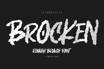 Brocken Caps Rough font