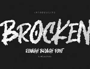 Brocken Caps Rough font