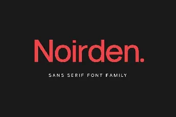 Noirden font